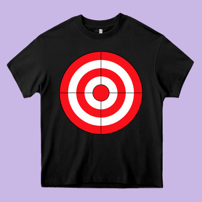 Bulls Eye Target Lazy Diy Halloween Costume Darts Shooting T Shirt Heavy Core Tee Designed By Designpulse