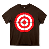 Chocolate Brown bulls eye target lazy diy halloween costume darts shooting t shirt Heavy Core Tee - DesignPulse