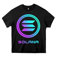 Black solana crypto sol coin blockchain decentralized application long sleev Heavy Core Tee - DesignPulse