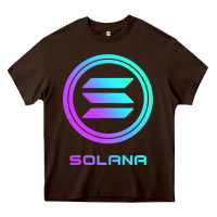 Chocolate Brown solana crypto sol coin blockchain decentralized application long sleev Heavy Core Tee - DesignPulse