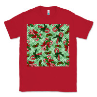 Red Christmas candy cane Classic Tee - NancyCooperArtShop