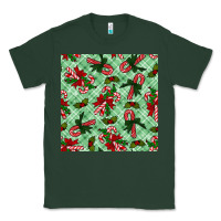 Sports Green Christmas candy cane Classic Tee - NancyCooperArtShop