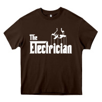 Chocolate Brown the electrician the godfather parody design hipste Heavy Core Tee - PixelWave