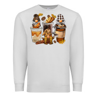 Dove Grey Coffee gnome Premium Sweatshirt - BarkalooDesign