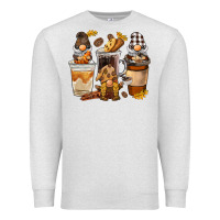 Oatmeal Heather Coffee gnome Premium Sweatshirt - BarkalooDesign