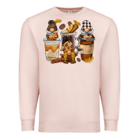 Pale Pink Coffee gnome Premium Sweatshirt - BarkalooDesign