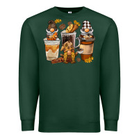Sports Green Coffee gnome Premium Sweatshirt - BarkalooDesign