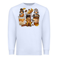 White Coffee gnome Premium Sweatshirt - BarkalooDesign