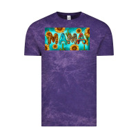 Cloud Purple western mama with sunflowers and cactus Vintage Tee - RanaPortraitStore