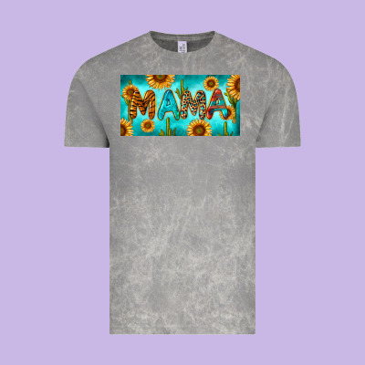 Western Mama With Sunflowers And Cactus Vintage Tee Designed By Ranaportraitstore