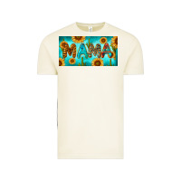 Vintage Arctic western mama with sunflowers and cactus Vintage Tee - RanaPortraitStore