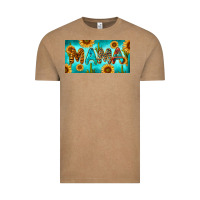 Vintage Coffee western mama with sunflowers and cactus Vintage Tee - RanaPortraitStore