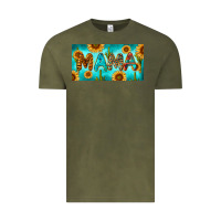Vintage Olive western mama with sunflowers and cactus Vintage Tee - RanaPortraitStore