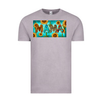 Vintage Zinc western mama with sunflowers and cactus Vintage Tee - RanaPortraitStore