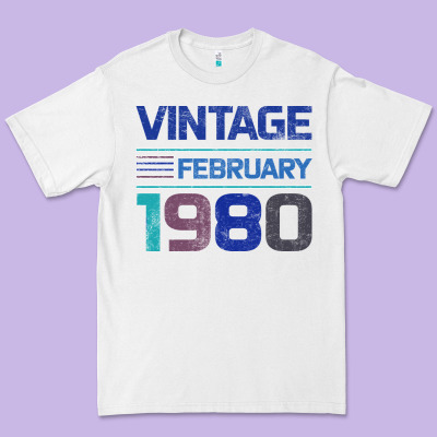 Vintage February 1980 Premium Tee Designed By Bettercallsaul