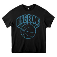 Black bing bong vintage distressed Heavy Core Tee - PixelWave