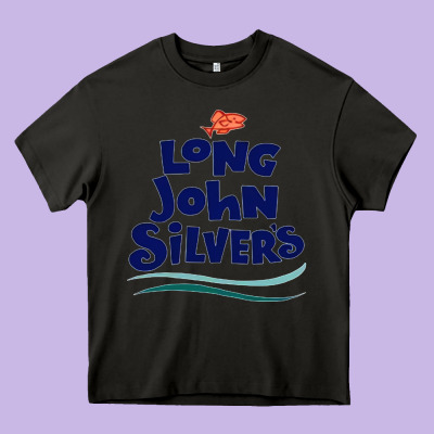 #long John Silvers Heavy Core Tee Designed By Pixelwave