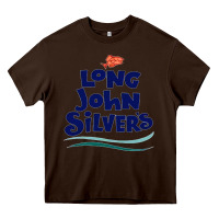 Chocolate Brown #long john silvers Heavy Core Tee - PixelWave