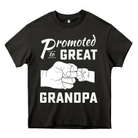 Asphalt Promoted to Great Grandpa Heavy Core Tee - PixelWave