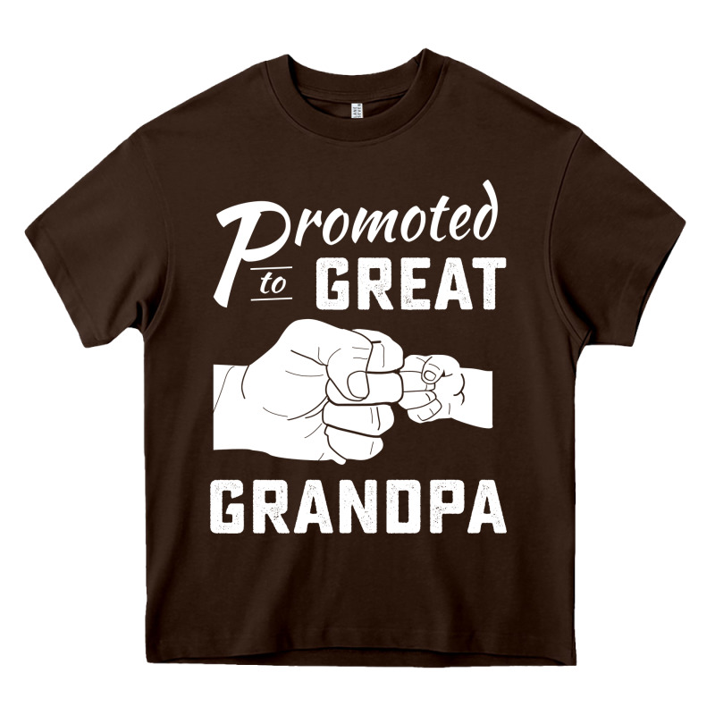 Promoted To Great Grandpa Heavy Core Tee by PixelWave | Teevron