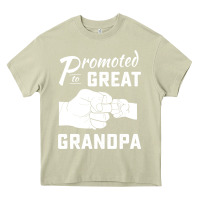 Mossy Promoted to Great Grandpa Heavy Core Tee - PixelWave