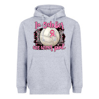Heather Grey in october we wear pink volleyball Heavyweight Hoodie - BarkalooDesign