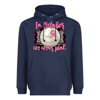 Navy in october we wear pink volleyball Heavyweight Hoodie - BarkalooDesign