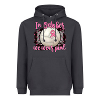 Smoke in october we wear pink volleyball Heavyweight Hoodie - BarkalooDesign