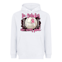White in october we wear pink volleyball Heavyweight Hoodie - BarkalooDesign