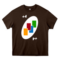 Uno Card Game Draw Four Heavy Core Tee | Teevron