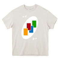 Cream Uno Card Game Draw Four Heavy Core Tee - PixelWave