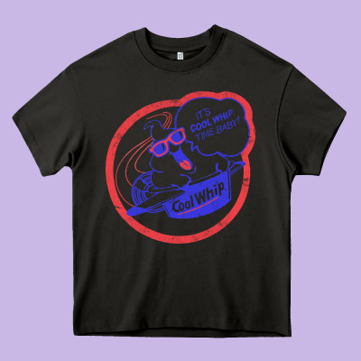 Cool Whip Vintage Design   80s Aesthetic Heavy Core Tee Designed By Pixelwave