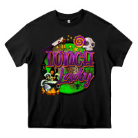 Black halloween lunch lady Heavy Core Tee - BarkalooDesign