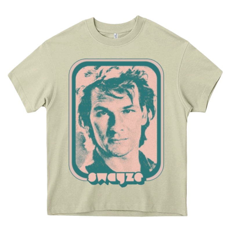 Patrick Swayze Retro 80s Fan Aesthetic Design Heavy Core Tee by PixelWave | Teevron