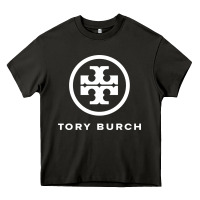 Asphalt white burch tory Heavy Core Tee - PixelWave