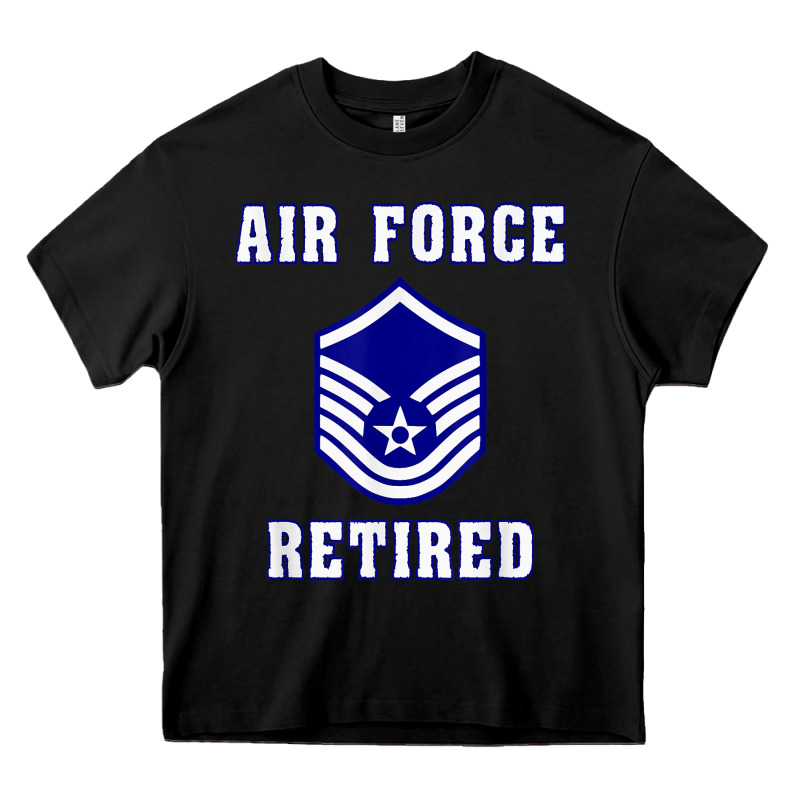 Military Master Sergeant Air Force Retired T Shirt Heavy Core Tee by PixelWave | Teevron