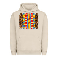 Pigment French Oak softball  brushstrokes Urban Hoodie - AdoDesignShop