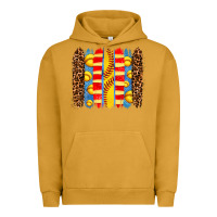 Pigment Peanut Butter softball  brushstrokes Urban Hoodie - AdoDesignShop