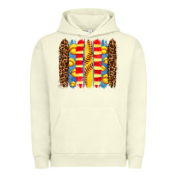 Pigment Pistachio softball  brushstrokes Urban Hoodie - AdoDesignShop