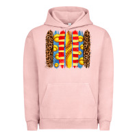 Pigment Salmon softball  brushstrokes Urban Hoodie - AdoDesignShop