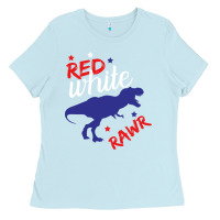 4th Of July Dinosaur Ladies Tee | Teevron
