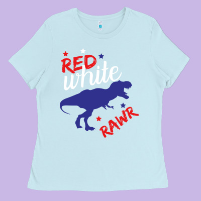 4th Of July Dinosaur Ladies Tee Designed By Bettercallsaul