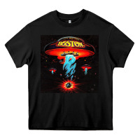 Black Boston Classic Heavy Core Tee - PixelWave