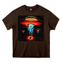 Chocolate Brown Boston Classic Heavy Core Tee - PixelWave