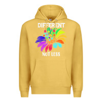 Antique Gold Different Not Less Daisy Autism Puzzle Premium Hoodie - CowhideDigitalArt