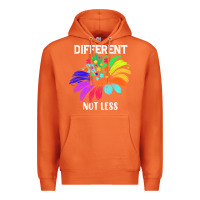 Carrot Different Not Less Daisy Autism Puzzle Premium Hoodie - CowhideDigitalArt
