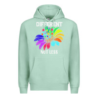 Seafoam Different Not Less Daisy Autism Puzzle Premium Hoodie - CowhideDigitalArt
