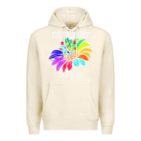 Tofu Different Not Less Daisy Autism Puzzle Premium Hoodie - CowhideDigitalArt