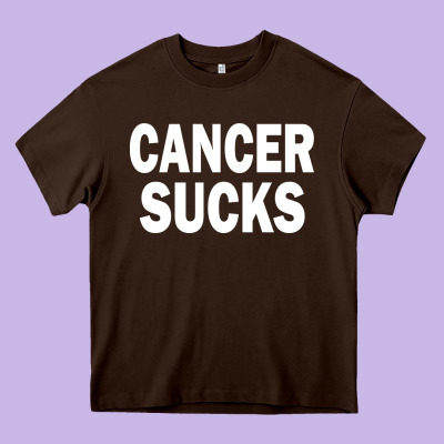 Cancer Sucks Heavy Core Tee Designed By Pixelwave