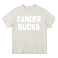 Cream cancer sucks Heavy Core Tee - PixelWave